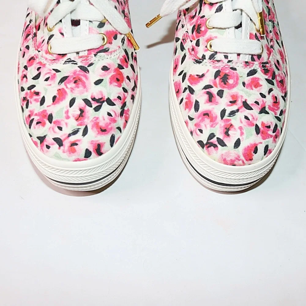 Keds® x Kate Spade Triple Kick Rose Garden Canvas Platform Sneakers